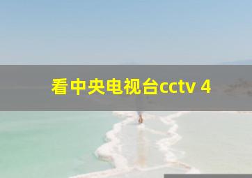 看中央电视台cctv 4